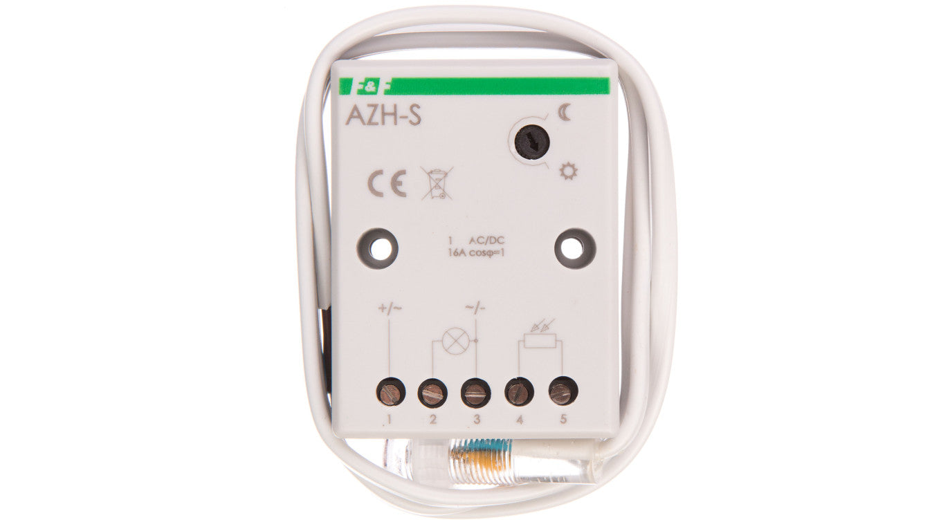 Automat zmierzchowy z zewnętrzną sondą hermetyczną 2-1000lx 12V 16A AZH-S-12V