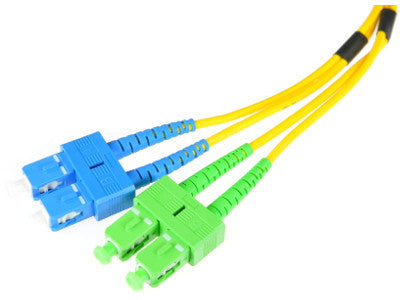 PATCHCORD ŚWIATŁOWODOWY SM 5M DUPLEX 9/125, SC/APC-SC/UPC 3MM