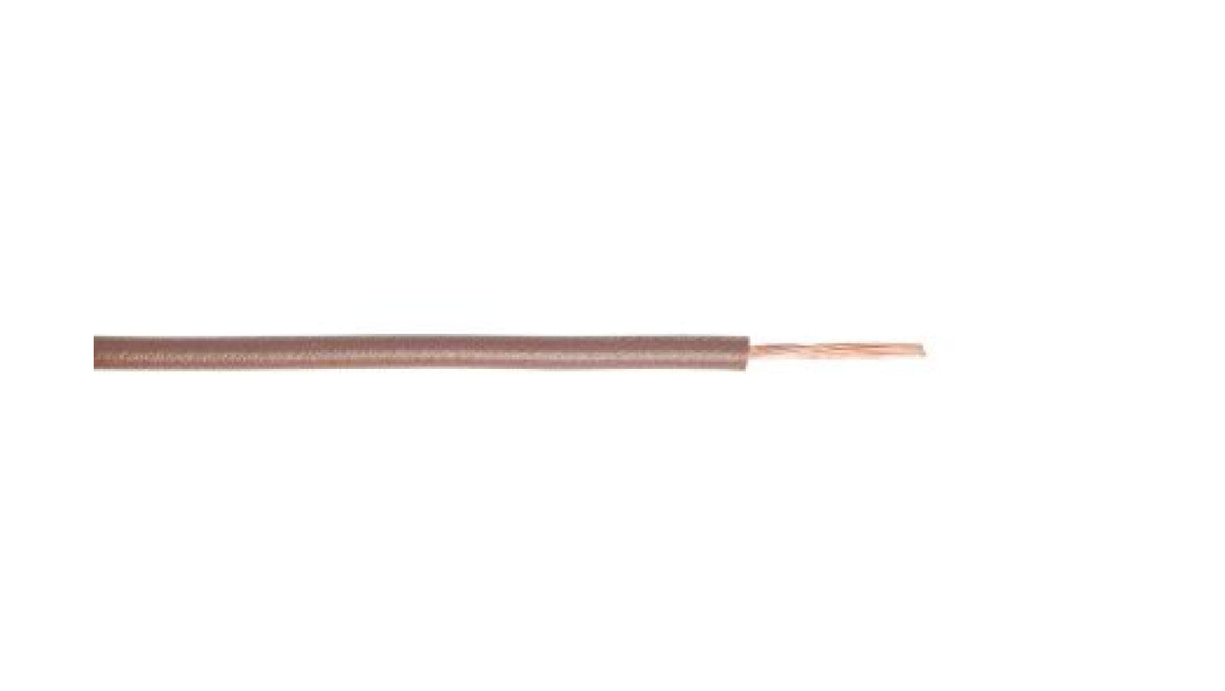 Przewód jednożyłowy linkowy, 6 mm², 10 AWG, PVC, 450/750 V, Brązowy, dł. 100m, RS PRO