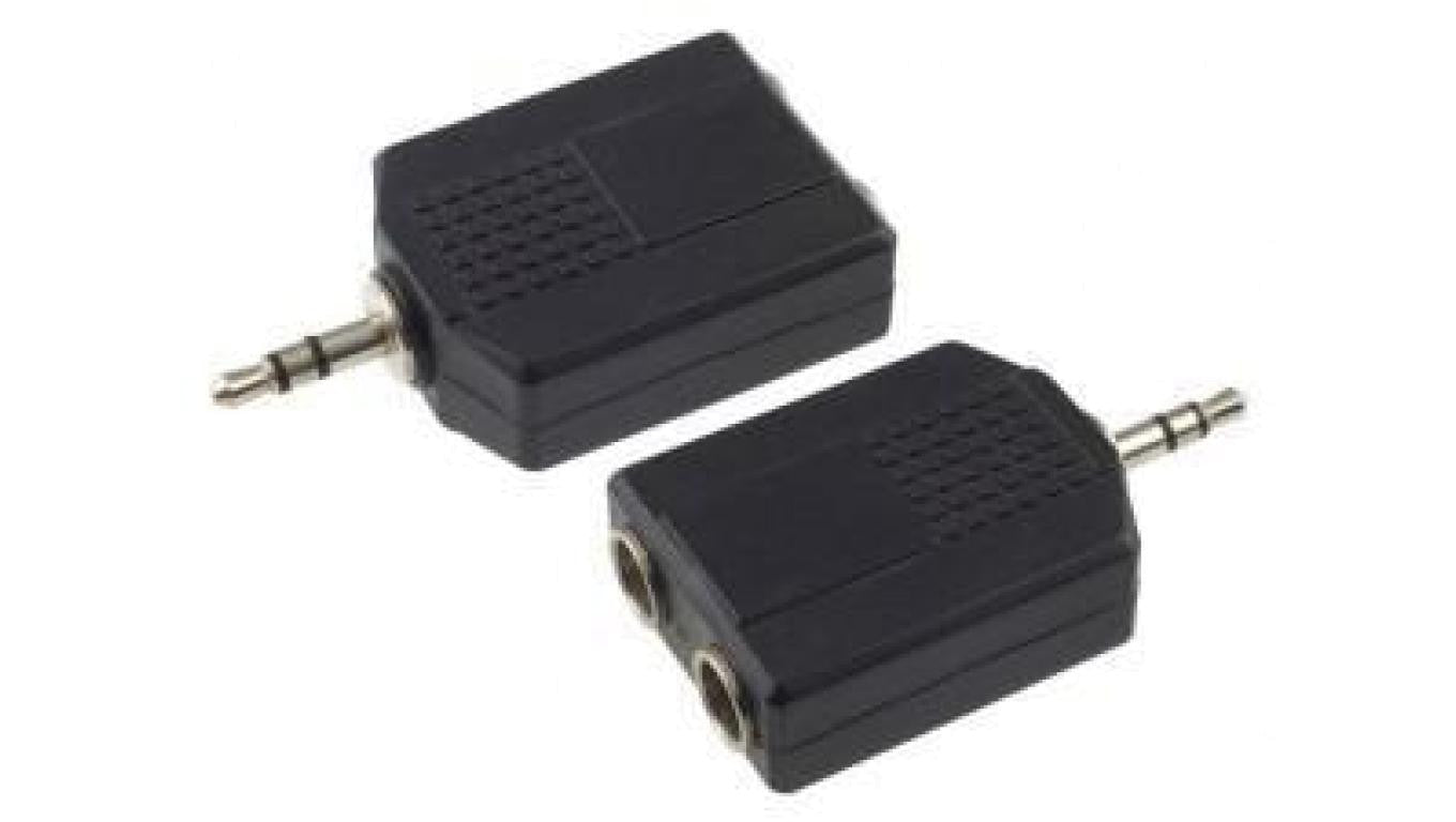 Redukcja wt.Jack 3,5/2gn.Jack 6,3 stereo plastik