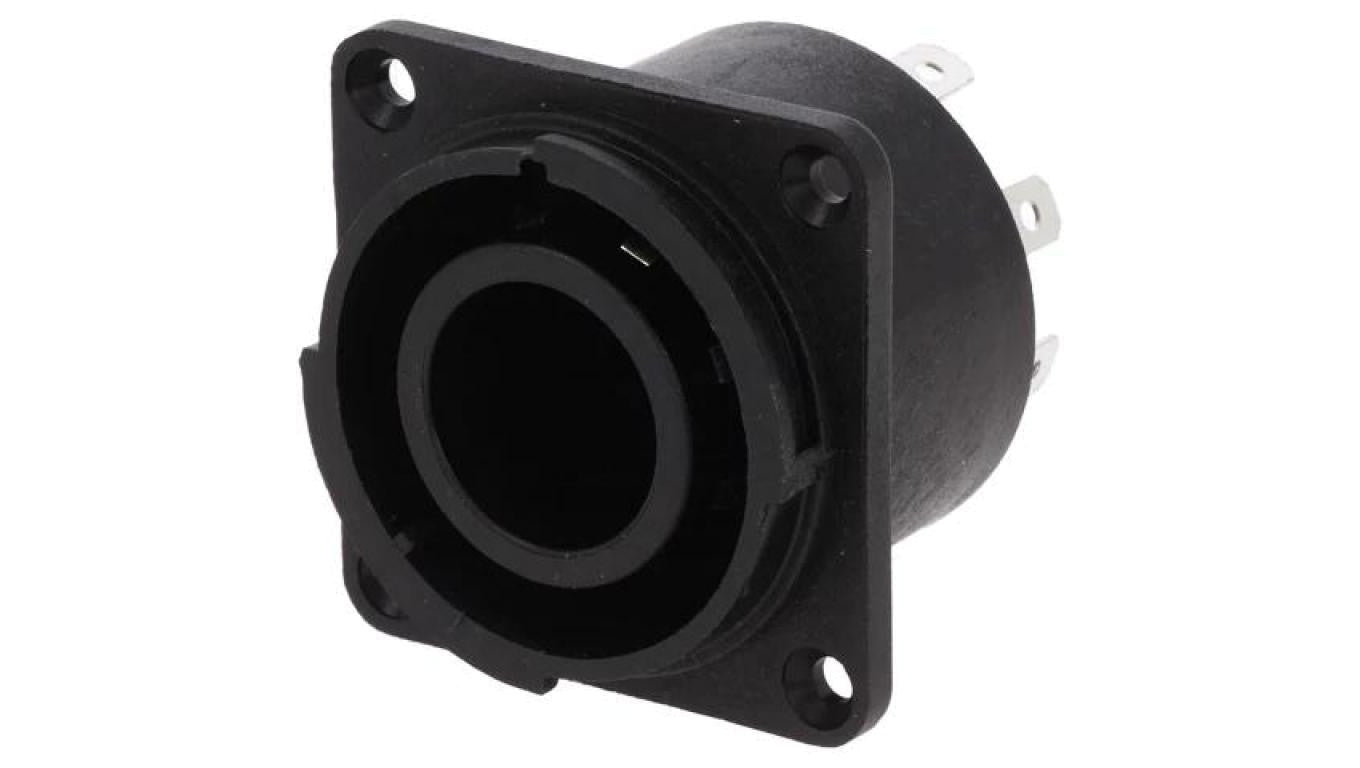 Złącze okrągłe konektory 4,8mm lutowanie CLIFFCON 10A 250VAC FCR2074