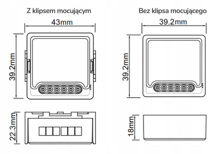 Moduł OXT z sensorem do silnika bramy garażu ZigBee TUYA T250G