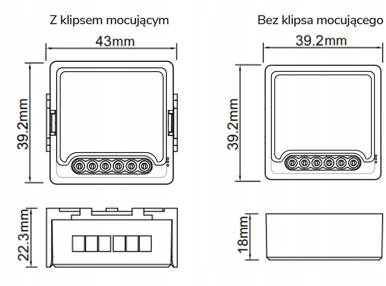 Moduł OXT z sensorem do silnika bramy garażu ZigBee TUYA T250G