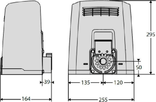 Zestaw BFT DEIMOS BT B600 KIT EE do 600kg bram przesuwnych