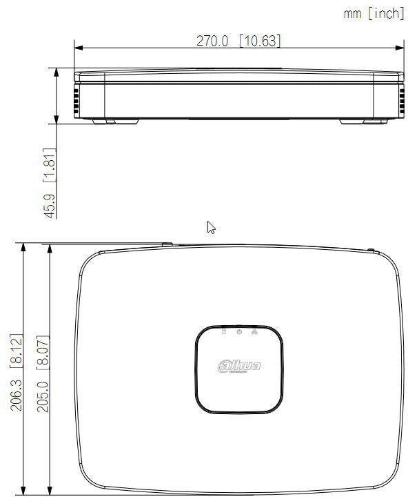 REJESTRATOR IP DAHUA NVR2108-8P-I2