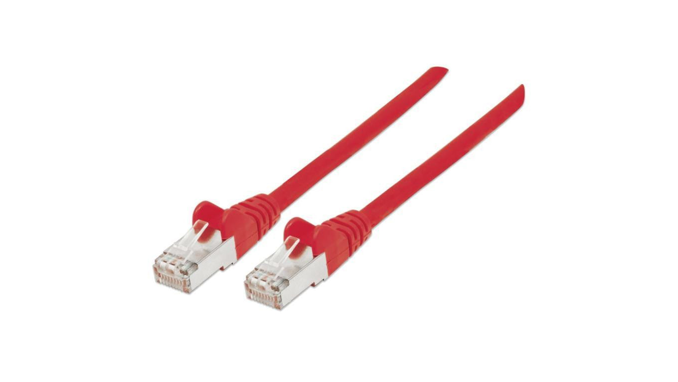 Kabel krosowy, Patchcord Cat7 SFTP 100 CU LSZH czerwony /1,5 m/