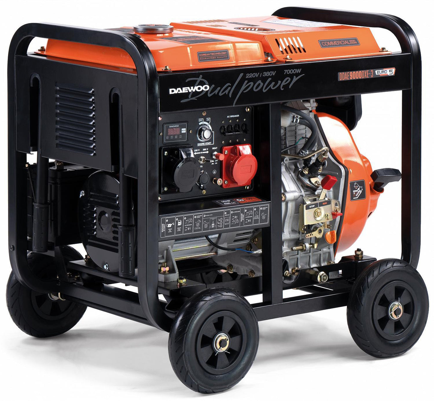 AGREGAT PRĄDOTWÓRCZY DIESEL DAEWOO DDAE 9000DXE-3 6.3kW