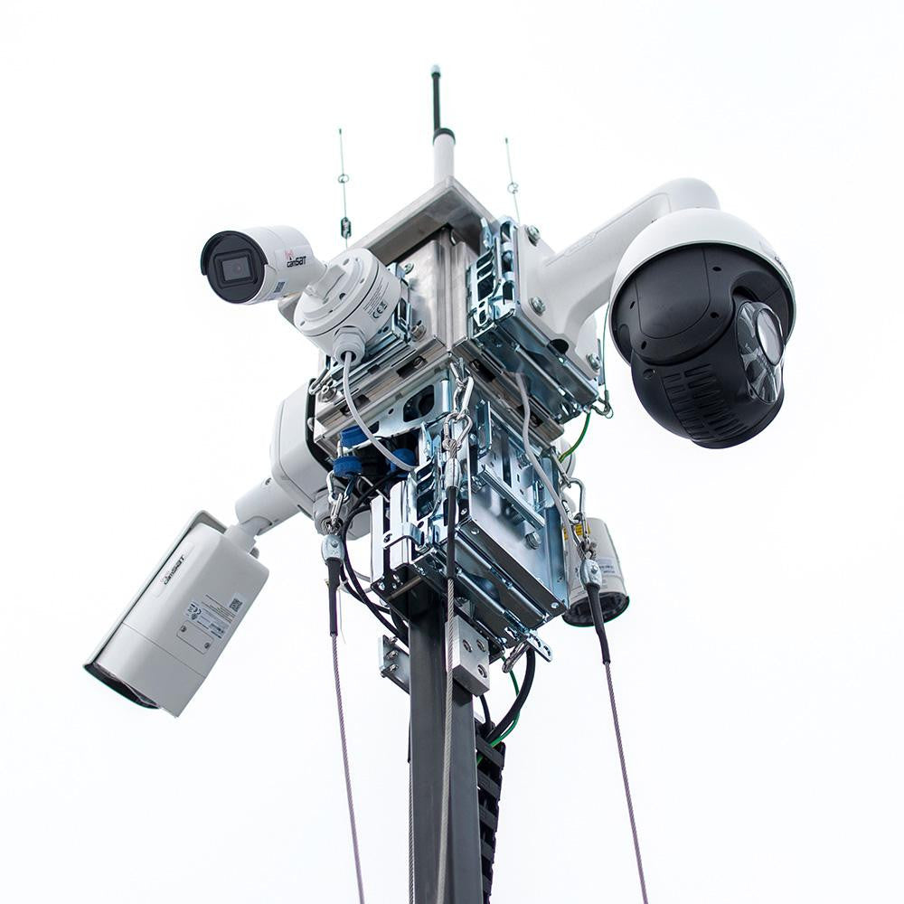 Mobilna wieża do zdalnego wideomonitoringu CCTV iCAM-TOWER 5MQ3