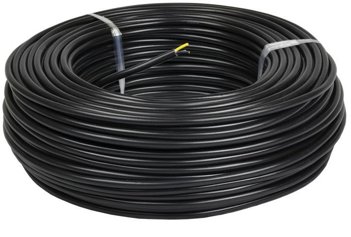 Przewód elektryczny ziemny drut YKY 0,6/1kV 3x2,5mm2 CZARNY MERCOR 100m
