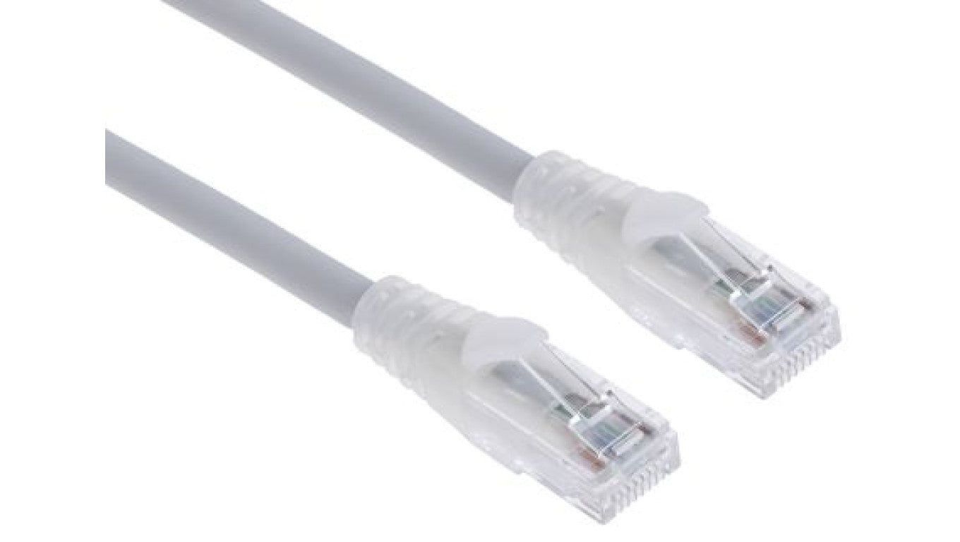 Kabel kategorii 6, Szary, Wtyk RJ45/męski RJ45dł.: 2m, mat. koszulki: LSZH