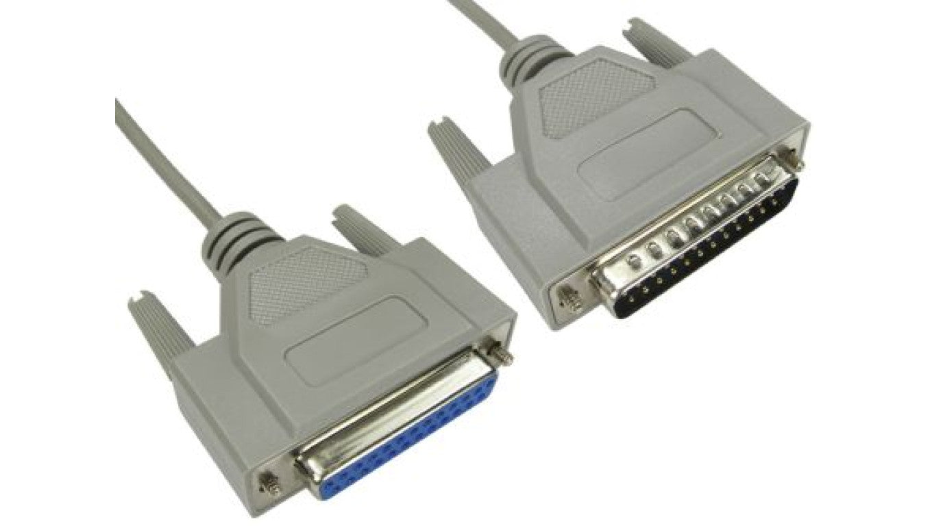 Kabel szeregowy, długość 6m, złącze A: Przewód D25-stykowy męski, złącze B: Złącze żeńskie D25-stykowe