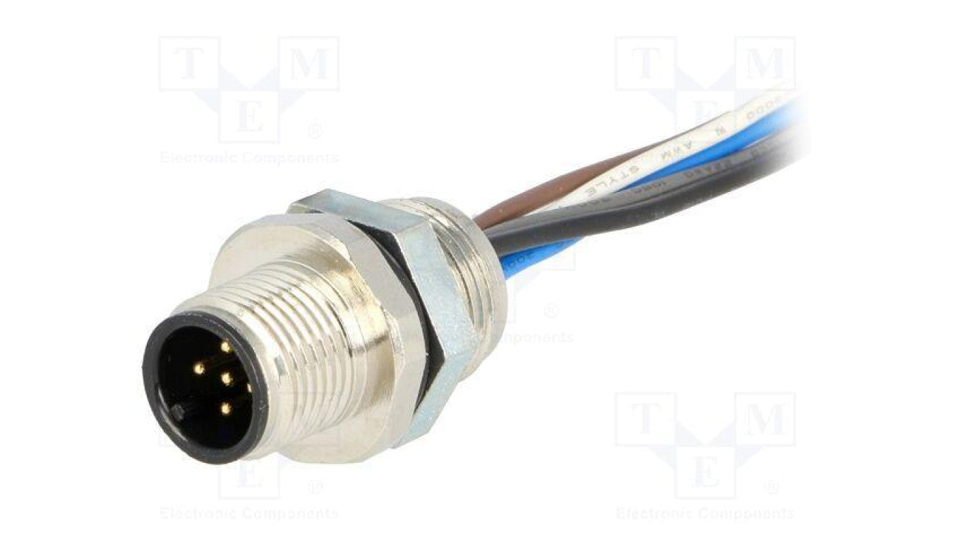 Złącze M12 gniazdo PIN 5 męskie Micro-Change 250V proste 1200110035