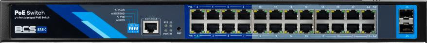 Switch PoE BCS BASIC BCS-B-SP24G-2SFP-M