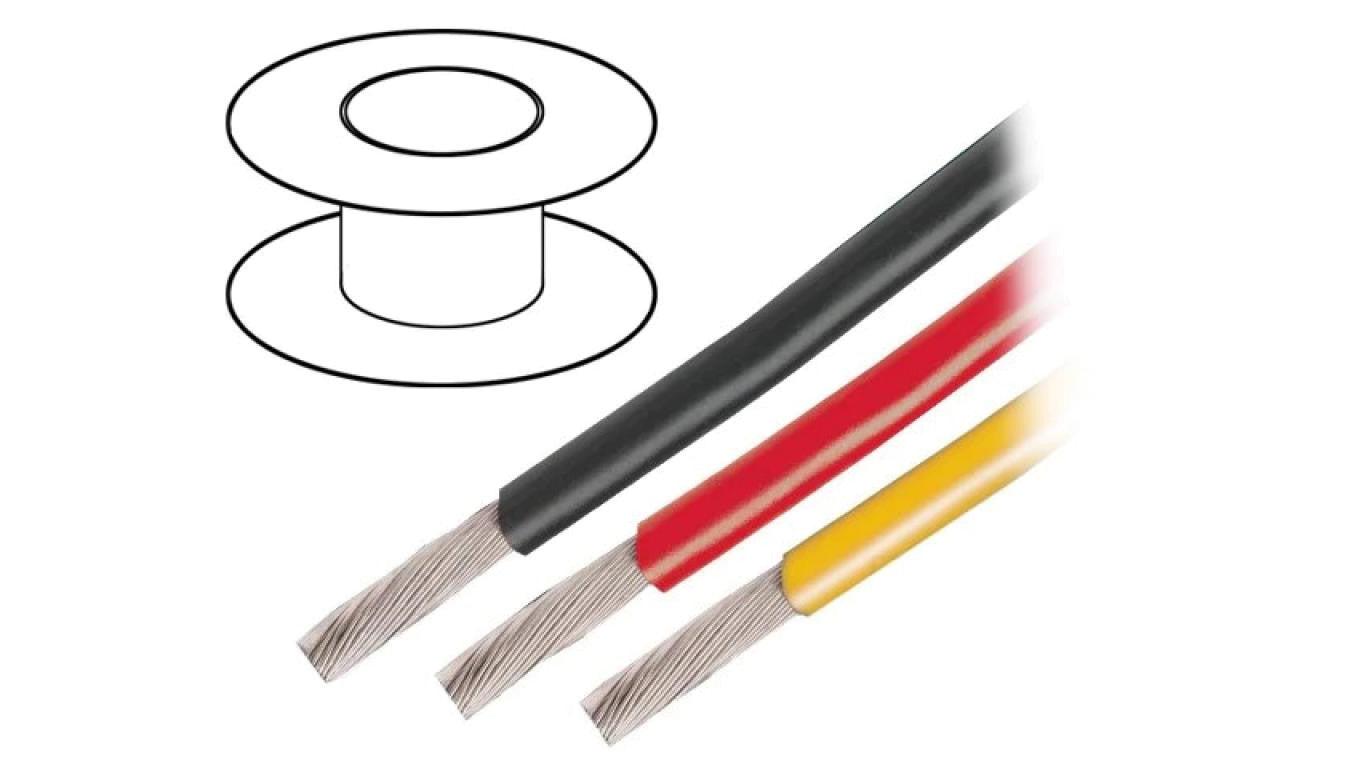 Przewód na rolce o długości 30,5m linka Cu, 600V PVC zielony 14 AWG 3079 GR005
