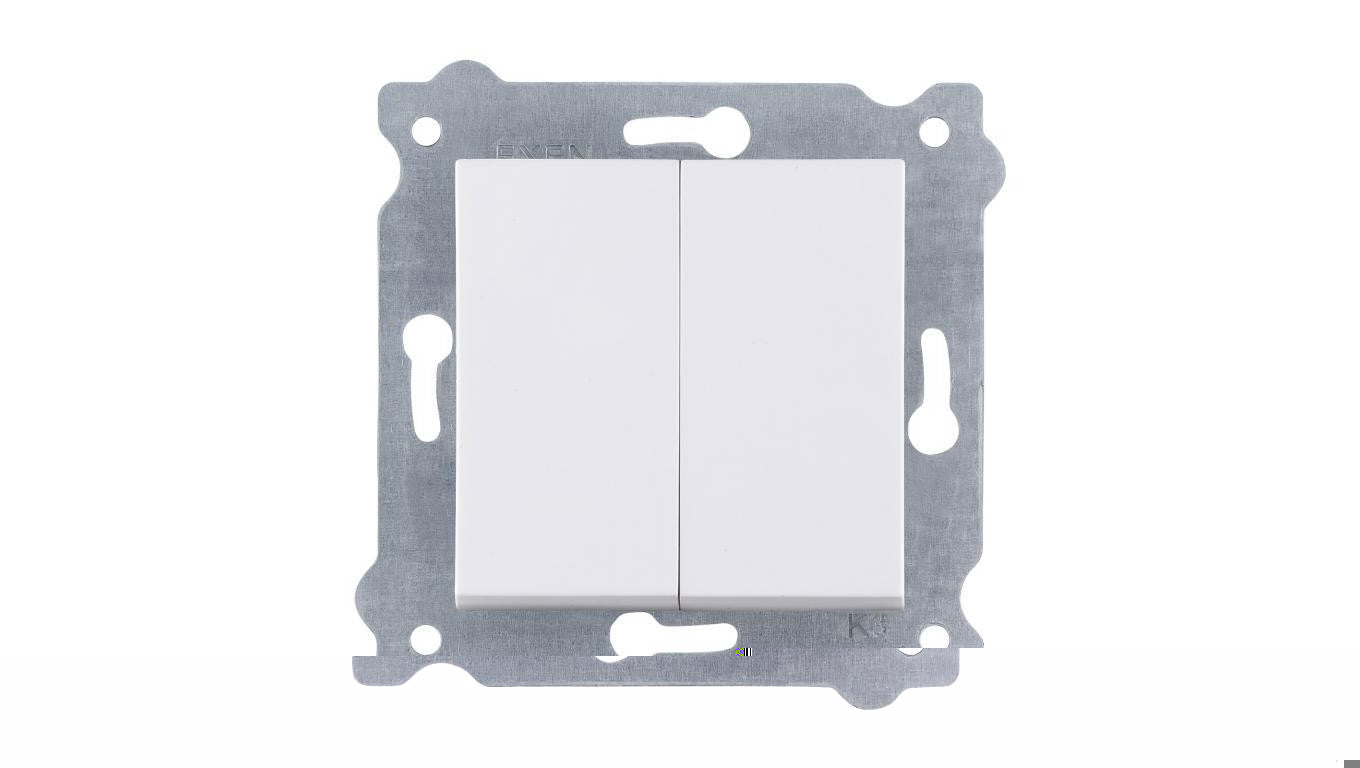 Łącznik podwójny Biały 250V 10A 202/01 EXEN