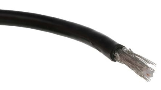 Kabel koncentryczny, 20m, RG174A/U, Polichlorek winylu PVC, Czarny Bez zakończenia Bez zakończenia 20m, RS PRO Bez