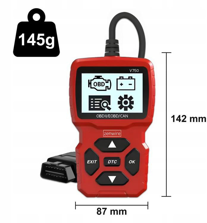 Interfejs Skaner Diagnostyczny OBD2 CAN BMW Zenwire V750