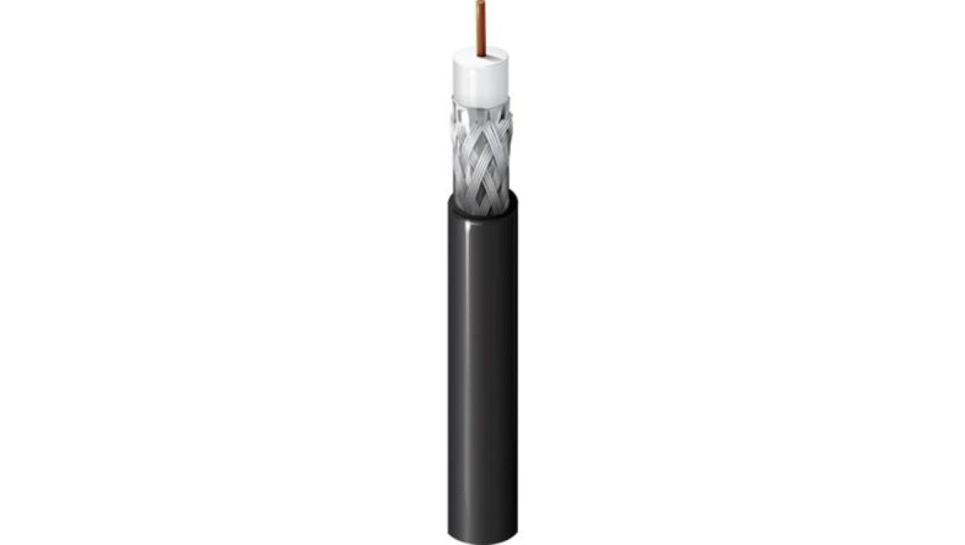 Kabel koncentryczny, 100m, CT81, Polichlorek winylu PVC, Biały Bez zakończenia Bez zakończenia 100m, RS PRO Bez