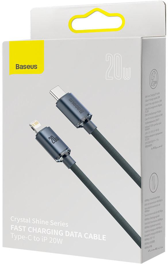 KABEL USB-C / Lightning iPhone Baseus Crystal CAJY000201 1.2m 20W  OPLOT PREMIUM