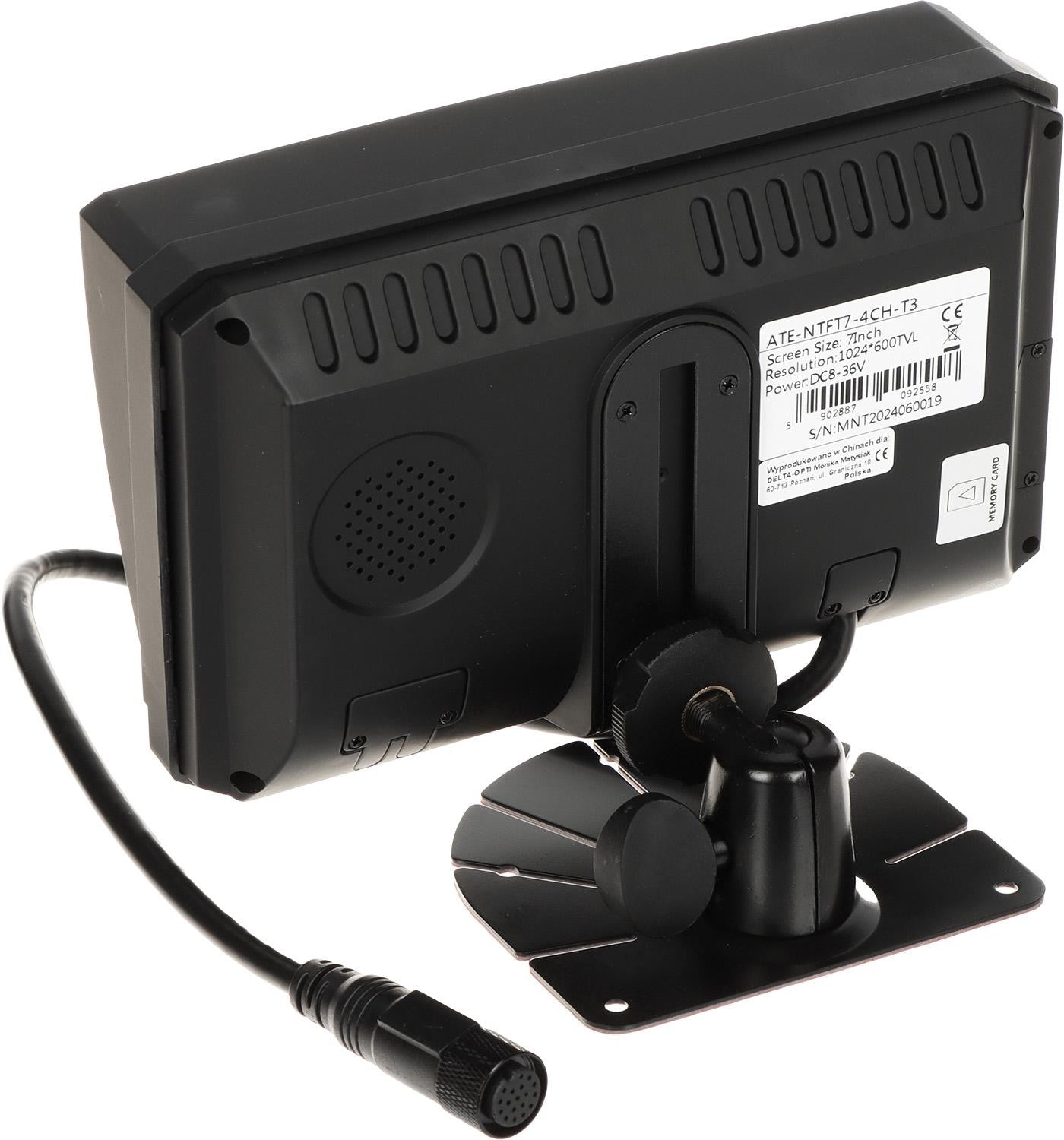 REJESTRATOR MOBILNY Z MONITOREM ATE-NTFT7-4CH-T3 4 KANAŁY 7 " AUTONE