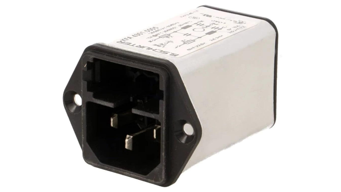 Złącze zasilające AC gniazdo męskie 10A 250VAC IEC 60320 4301.5005