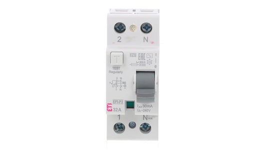 Wyłącznik różnicowoprądowy 2P 32A 0,03A EFI-P2 AC 32/0.03 002061217