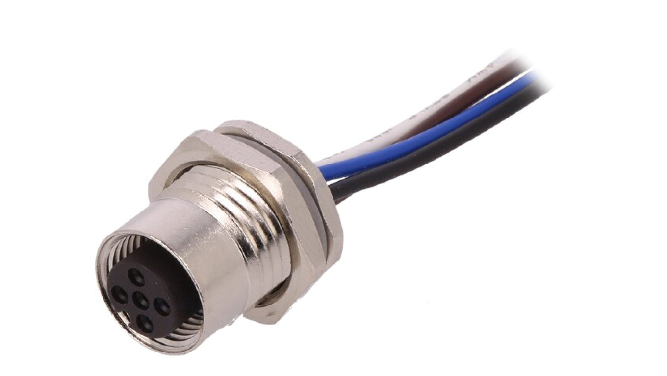 Złącze okrągłe M12 żeńskie proste 4-PIN 250V 0,5m T4171110004-002