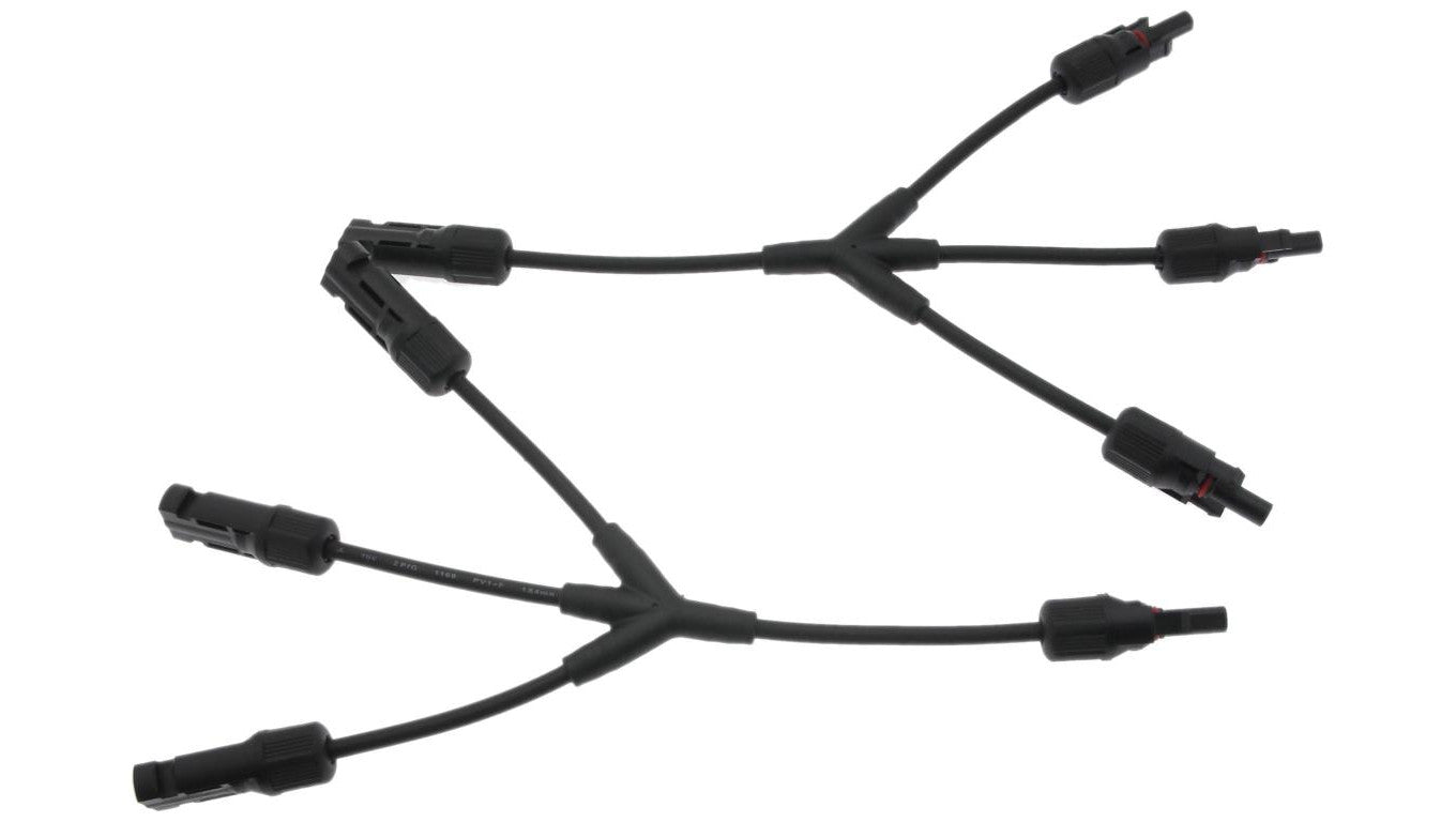 Złącze fotowoltaiczne MC4 typ Y potrójne 2,5-4mm2 6mm2 IP67 1000V DC