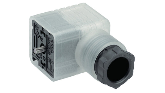 Złącze zaworowe serii GDM żeński 3-PINowe (2+PE) śrubowe M16 dioda LED 110 VAC/DC 10 A GDML 2016 LED 230 VR YE schwarz