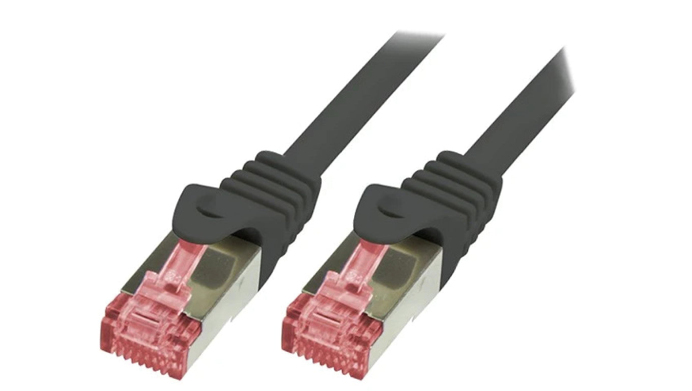 Patch cord S/FTP 6 linka Cu LSZH czarny 10m 27AWG CQ2093S