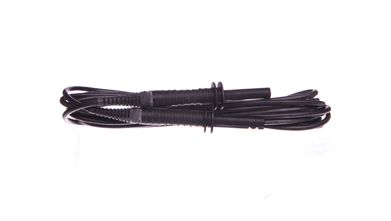 Przewód pomiarowy 5m czarny ekranowany 5kV /wtyki bananowe/ WAPRZ005BLBBE5K