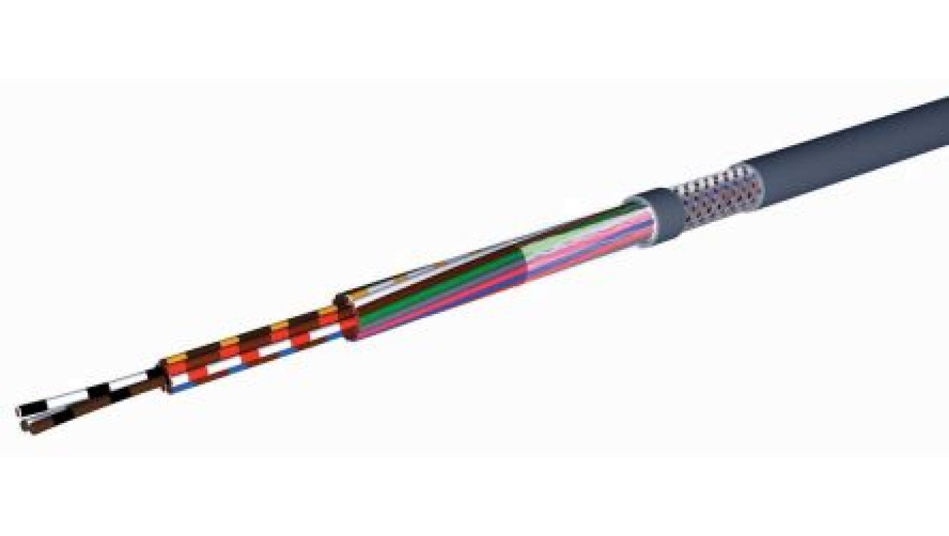 Kabel sterowniczy CY 4-żyłowy Ekranowany Polichlorek winylu PVC, 0,50 mm², 100m, 9 A, Ø 5.7mm, RS PRO