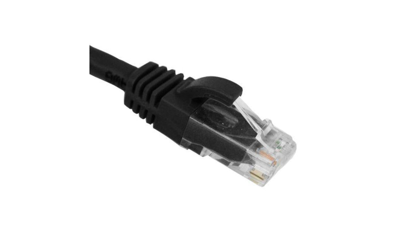 CAT5e, przewód patch, 1m, czarny, 1 sztuka, C5PC-1M-BK
