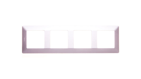 VALENA LIFE Ramka poczwórna aluminium 754134