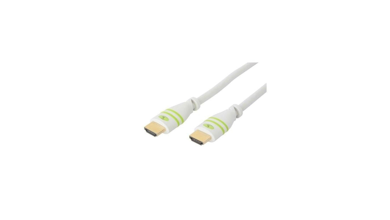 Kabel HDMI-HDMI V1.4 M/M Ethernet 3D4K Biały 2m