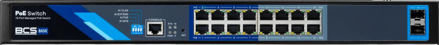 Switch PoE BCS BASIC BCS-B-SP16G-2SFP-M