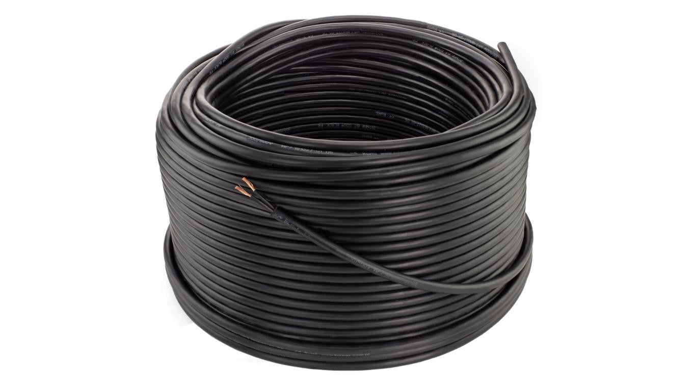 Przewód sterowniczy prądowy BiT 500 Black FR 300/500V 2x0,75 linka do ziemi Bitner