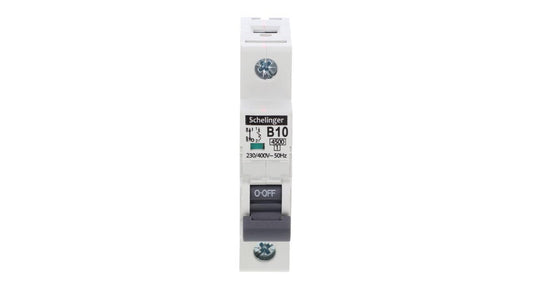 Wyłącznik nadprądowy 1P B 10A 4,5kA AC SCHELINGER A02-G7-1P-B10