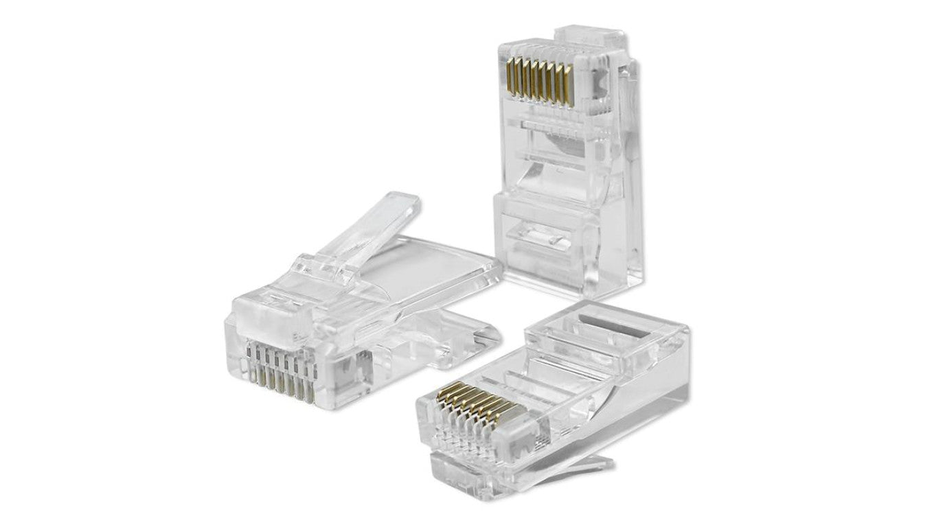Qoltec Wtyk złącze modularne RJ45 CAT6 UTP Pozłacane styki 100 sztuk