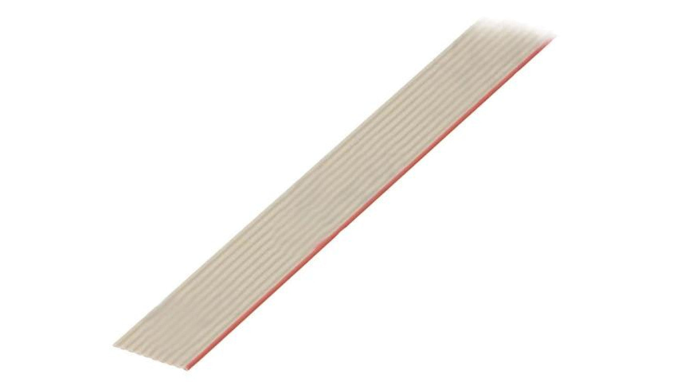 Przewód: wstążkowy 1,27mm linka Cu nieekranowany PVC szary 09180107001