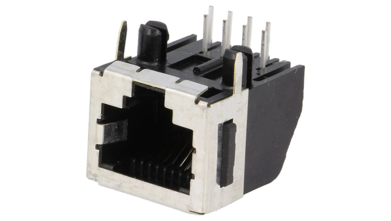 Gniazdo RJ45 8-PIN Kat 3 ekranowane,niskoprofilowe na PCB 5555141-1