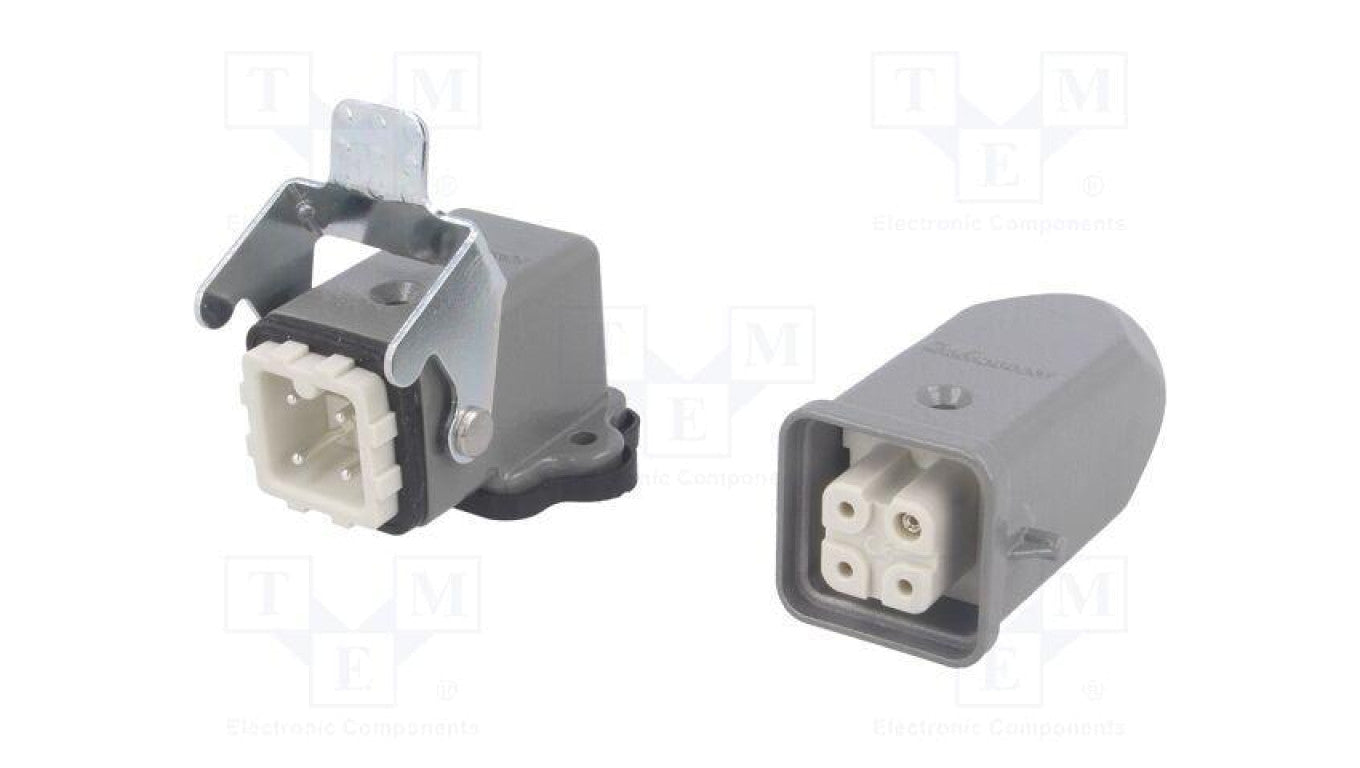Złącze HDC męskie + żeńskie GWconnect PIN 4 10A 400V 3+PE 93603-0013