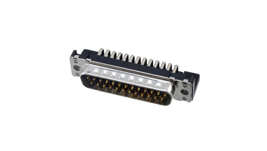 D-Sub PIN: 25 gniazdo męskie kątowe 90 THT UNC 4-40 09653626812