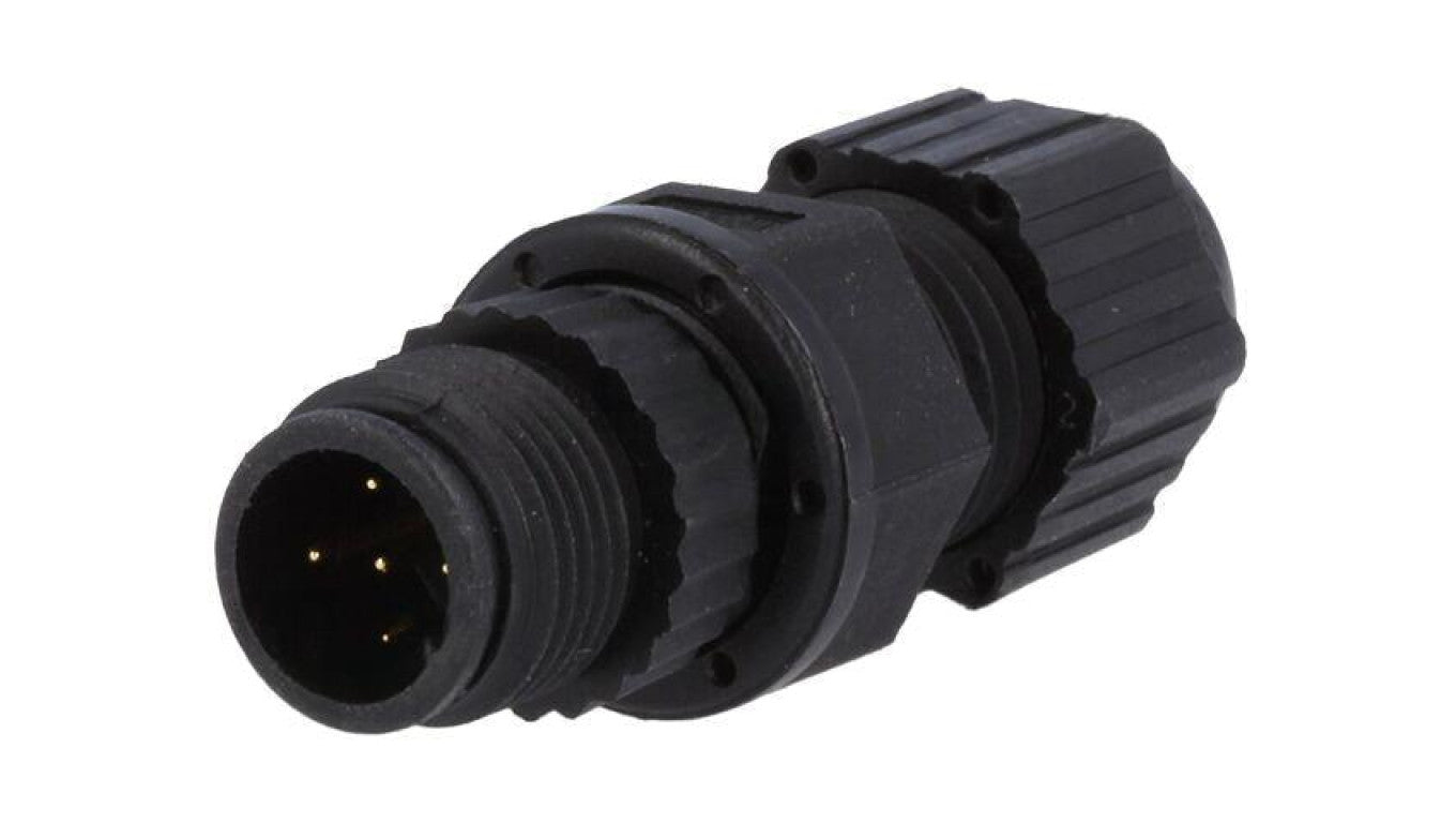 Złącze M12, męskie, PIN:5, wtyk, proste, 250V MSAP-05BMMA-SL8001