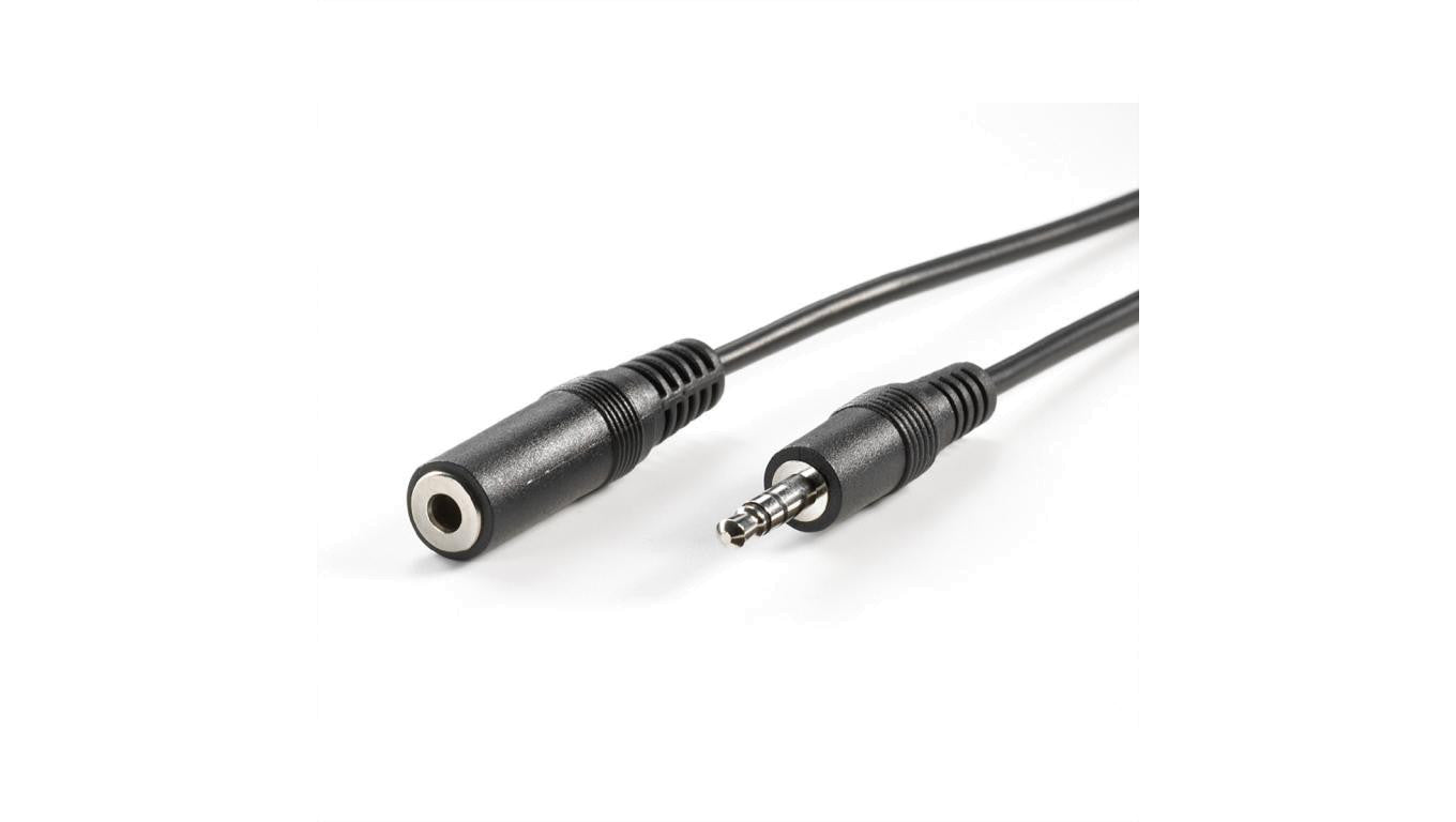 VALUE przedłużacz audio 3,5 mm M/F, czarny, 3 m