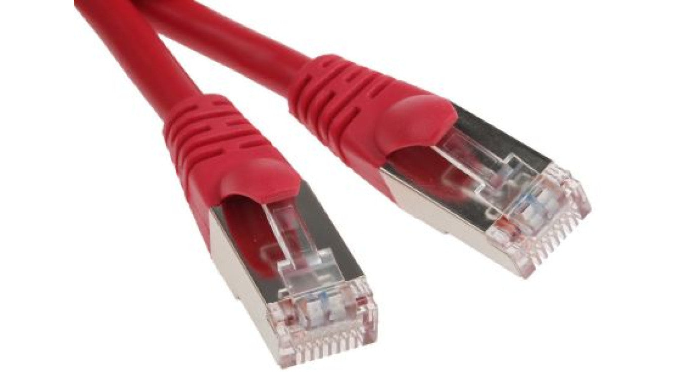 Kabel kat. 5e F/UTP Czerwony 500mm