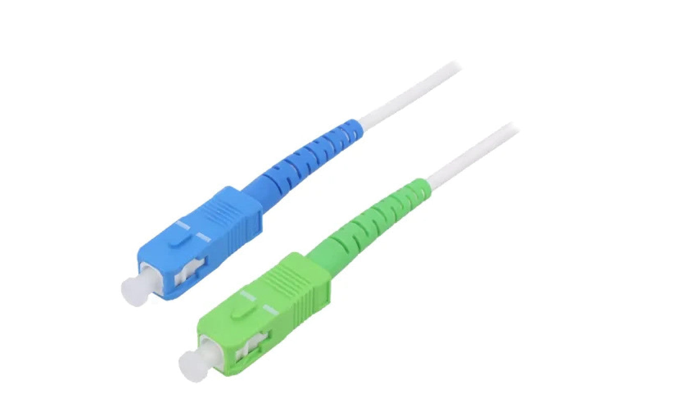 Patch cord światłowodowy OS2 SC/APC, SC/UPC 2m LSZH biały 59619