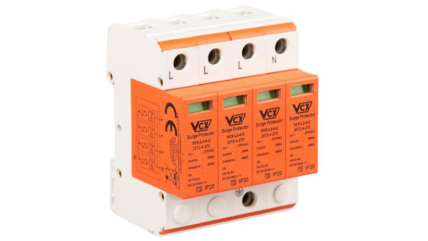 Ogranicznik przepięć Typ T2 4P 20kA 1,5kV 275V