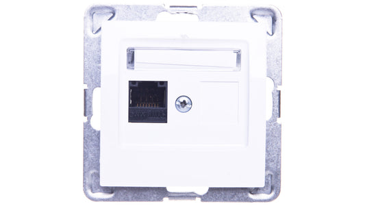 IMPRESJA Gniazdo komputerowe pojedyncze RJ45 kat.5e MMC białe GPK-1Y/K/m/00