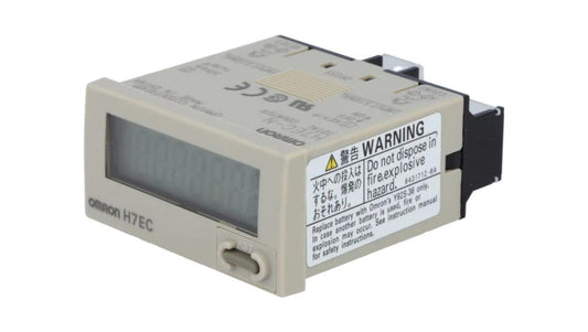 Licznik elektroniczny z wyświetlaczem LCD, wejściem stykowym, montowany na panel H7EC-N